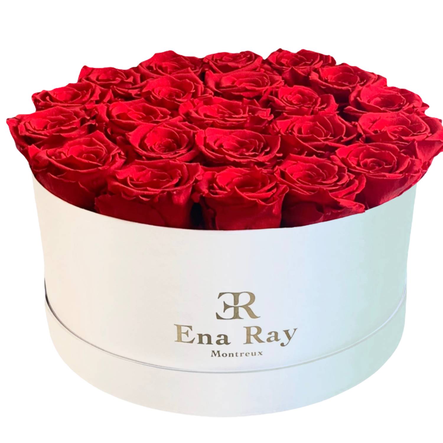 Rose rouge éternelle dans une boîte blanche LA GRÂCE • Ena Ray Boutique en  ligne ᐅ Livraison dans toute la Suisse