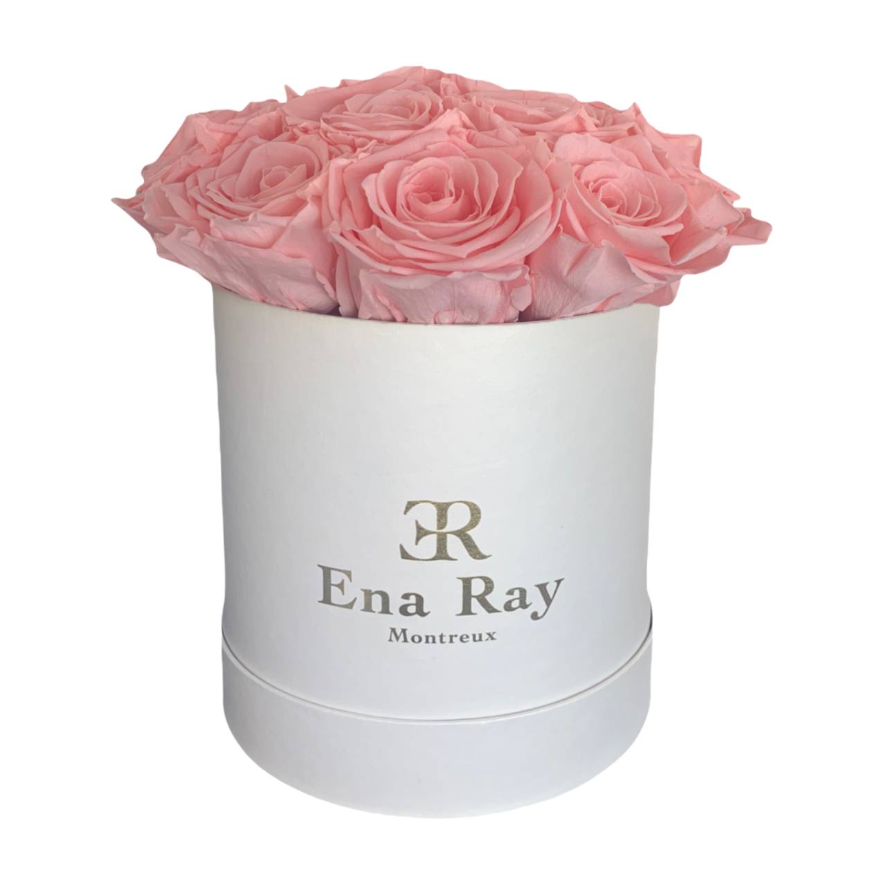 Infinity roses in a white box size L ➔ Ena Ray online boutique ᐅ Delivery  across Switzerland